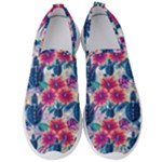 Tropical Flowers Turtles CBDOilPrincess Edf1ea6f-2cc5-4f0b-a5cc-9c146c7d79e4 Men s Slip On Sneakers