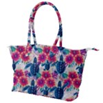 Tropical Flowers Turtles CBDOilPrincess Edf1ea6f-2cc5-4f0b-a5cc-9c146c7d79e4 Canvas Shoulder Bag