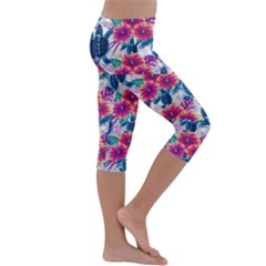Kids  Lightweight Velour Capri Leggings  