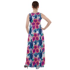 Empire Waist Velour Maxi Dress 