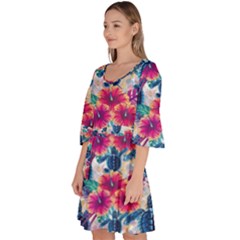 Velour Kimono Dress 