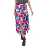 Tropical Flowers Turtles CBDOilPrincess Edf1ea6f-2cc5-4f0b-a5cc-9c146c7d79e4 Velour Split Maxi Skirt