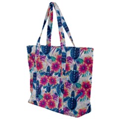 Zip Up Canvas Bag 
