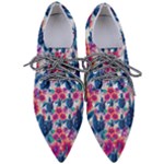 Tropical Flowers Turtles CBDOilPrincess Edf1ea6f-2cc5-4f0b-a5cc-9c146c7d79e4 Pointed Oxford Shoes