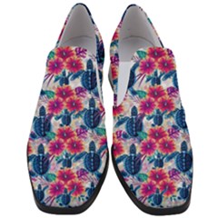 Women Slip On Heel Loafers 