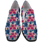 Tropical Flowers Turtles CBDOilPrincess Edf1ea6f-2cc5-4f0b-a5cc-9c146c7d79e4 Women Slip On Heel Loafers