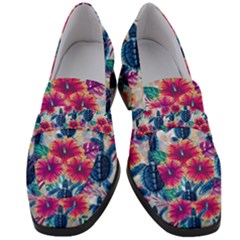 Women s Chunky Heel Loafers 