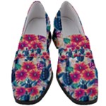 Tropical Flowers Turtles CBDOilPrincess Edf1ea6f-2cc5-4f0b-a5cc-9c146c7d79e4 Women s Chunky Heel Loafers