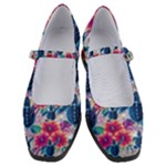 Tropical Flowers Turtles CBDOilPrincess Edf1ea6f-2cc5-4f0b-a5cc-9c146c7d79e4 Women s Mary Jane Shoes