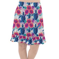 Fishtail Chiffon Skirt 