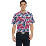 Tropical Flowers Turtles CBDOilPrincess Edf1ea6f-2cc5-4f0b-a5cc-9c146c7d79e4 Men s Short Sleeve Pocket Shirt 