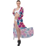 Tropical Flowers Turtles CBDOilPrincess Edf1ea6f-2cc5-4f0b-a5cc-9c146c7d79e4 Maxi Chiffon Beach Wrap