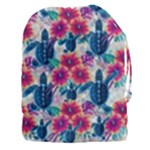 Tropical Flowers Turtles CBDOilPrincess Edf1ea6f-2cc5-4f0b-a5cc-9c146c7d79e4 Drawstring Pouch (3XL)