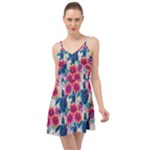 Tropical Flowers Turtles CBDOilPrincess Edf1ea6f-2cc5-4f0b-a5cc-9c146c7d79e4 Summer Time Chiffon Dress