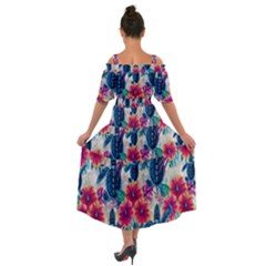 Shoulder Straps Boho Maxi Dress  