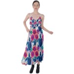 Tropical Flowers Turtles CBDOilPrincess Edf1ea6f-2cc5-4f0b-a5cc-9c146c7d79e4 Tie Back Maxi Dress