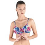 Tropical Flowers Turtles CBDOilPrincess Edf1ea6f-2cc5-4f0b-a5cc-9c146c7d79e4 Tie Up Cut Bikini Top