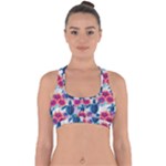 Tropical Flowers Turtles CBDOilPrincess Edf1ea6f-2cc5-4f0b-a5cc-9c146c7d79e4 Cross Back Hipster Bikini Top 