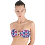 Tropical Flowers Turtles CBDOilPrincess Edf1ea6f-2cc5-4f0b-a5cc-9c146c7d79e4 Twist Bandeau Bikini Top