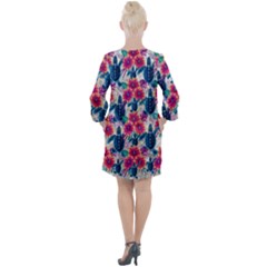 Open Neck Shift Dress 