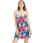 Tropical Flowers Turtles CBDOilPrincess Edf1ea6f-2cc5-4f0b-a5cc-9c146c7d79e4 Summer Frill Dress