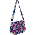 Tropical Flowers Turtles CBDOilPrincess Edf1ea6f-2cc5-4f0b-a5cc-9c146c7d79e4 Saddle Handbag