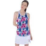 Tropical Flowers Turtles CBDOilPrincess Edf1ea6f-2cc5-4f0b-a5cc-9c146c7d79e4 Racer Back Mesh Tank Top