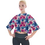 Tropical Flowers Turtles CBDOilPrincess Edf1ea6f-2cc5-4f0b-a5cc-9c146c7d79e4 Mock Neck Tee