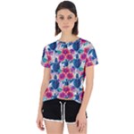 Tropical Flowers Turtles CBDOilPrincess Edf1ea6f-2cc5-4f0b-a5cc-9c146c7d79e4 Open Back Sport Tee