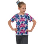 Tropical Flowers Turtles CBDOilPrincess Edf1ea6f-2cc5-4f0b-a5cc-9c146c7d79e4 Kids  Mesh Piece Tee