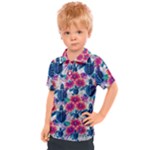 Tropical Flowers Turtles CBDOilPrincess Edf1ea6f-2cc5-4f0b-a5cc-9c146c7d79e4 Kids  Polo Tee