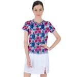 Tropical Flowers Turtles CBDOilPrincess Edf1ea6f-2cc5-4f0b-a5cc-9c146c7d79e4 Women s Sports Top