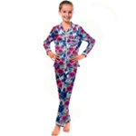 Tropical Flowers Turtles CBDOilPrincess Edf1ea6f-2cc5-4f0b-a5cc-9c146c7d79e4 Kid s Satin Long Sleeve Pajamas Set