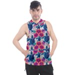 Tropical Flowers Turtles CBDOilPrincess Edf1ea6f-2cc5-4f0b-a5cc-9c146c7d79e4 Men s Sleeveless Hoodie