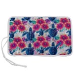 Tropical Flowers Turtles CBDOilPrincess Edf1ea6f-2cc5-4f0b-a5cc-9c146c7d79e4 Pen Storage Case (L)