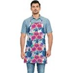 Tropical Flowers Turtles CBDOilPrincess Edf1ea6f-2cc5-4f0b-a5cc-9c146c7d79e4 Kitchen Apron