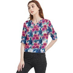 Quarter Sleeve Blouse 