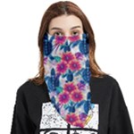 Tropical Flowers Turtles CBDOilPrincess Edf1ea6f-2cc5-4f0b-a5cc-9c146c7d79e4 Face Covering Bandana (Triangle)