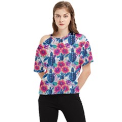 One Shoulder Cut Out T-Shirt 