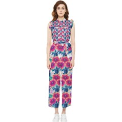 Women s Frill Top Chiffon Jumpsuit 