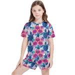 Tropical Flowers Turtles CBDOilPrincess Edf1ea6f-2cc5-4f0b-a5cc-9c146c7d79e4 Kids  Tee and Sports Shorts Set