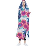Tropical Flowers Turtles CBDOilPrincess Edf1ea6f-2cc5-4f0b-a5cc-9c146c7d79e4 Wearable Blanket