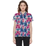Tropical Flowers Turtles CBDOilPrincess Edf1ea6f-2cc5-4f0b-a5cc-9c146c7d79e4 Short Sleeve Pocket Shirt