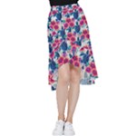 Tropical Flowers Turtles CBDOilPrincess Edf1ea6f-2cc5-4f0b-a5cc-9c146c7d79e4 Frill Hi Low Chiffon Skirt