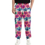 Tropical Flowers Turtles CBDOilPrincess Edf1ea6f-2cc5-4f0b-a5cc-9c146c7d79e4 Men s Elastic Waist Pants