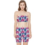 Tropical Flowers Turtles CBDOilPrincess Edf1ea6f-2cc5-4f0b-a5cc-9c146c7d79e4 Stretch Shorts and Tube Top Set