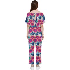 Batwing Lightweight Chiffon Jumpsuit 