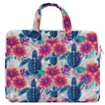 Tropical Flowers Turtles CBDOilPrincess Edf1ea6f-2cc5-4f0b-a5cc-9c146c7d79e4 MacBook Pro Double Pocket Laptop Bag