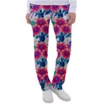 Tropical Flowers Turtles CBDOilPrincess Edf1ea6f-2cc5-4f0b-a5cc-9c146c7d79e4 Women s Casual Pants