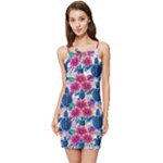 Tropical Flowers Turtles CBDOilPrincess Edf1ea6f-2cc5-4f0b-a5cc-9c146c7d79e4 Summer Tie Front Dress